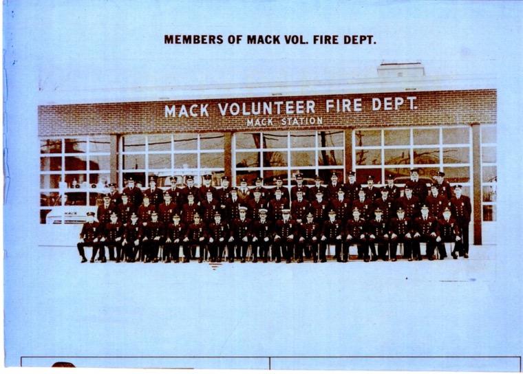  Firefighters in front of Bridgetown Station in 1974.jpg